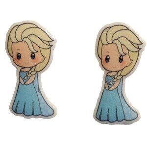 Acrylic Princess Post Earrings - New